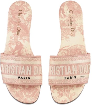 (W) 디올 투왈 드 주이 자수 슬라이드 (라이트 핑크) KCQ209TJE_S46P Purchase (W) 디올 투왈 드 주이 자수 슬라이드 (라이트 핑크) KCQ209TJE_S46P
