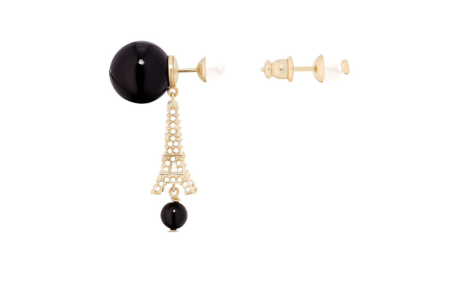 (Women) DIOR Eiffel Tower Earrings  Black E2833WOMRS-D307