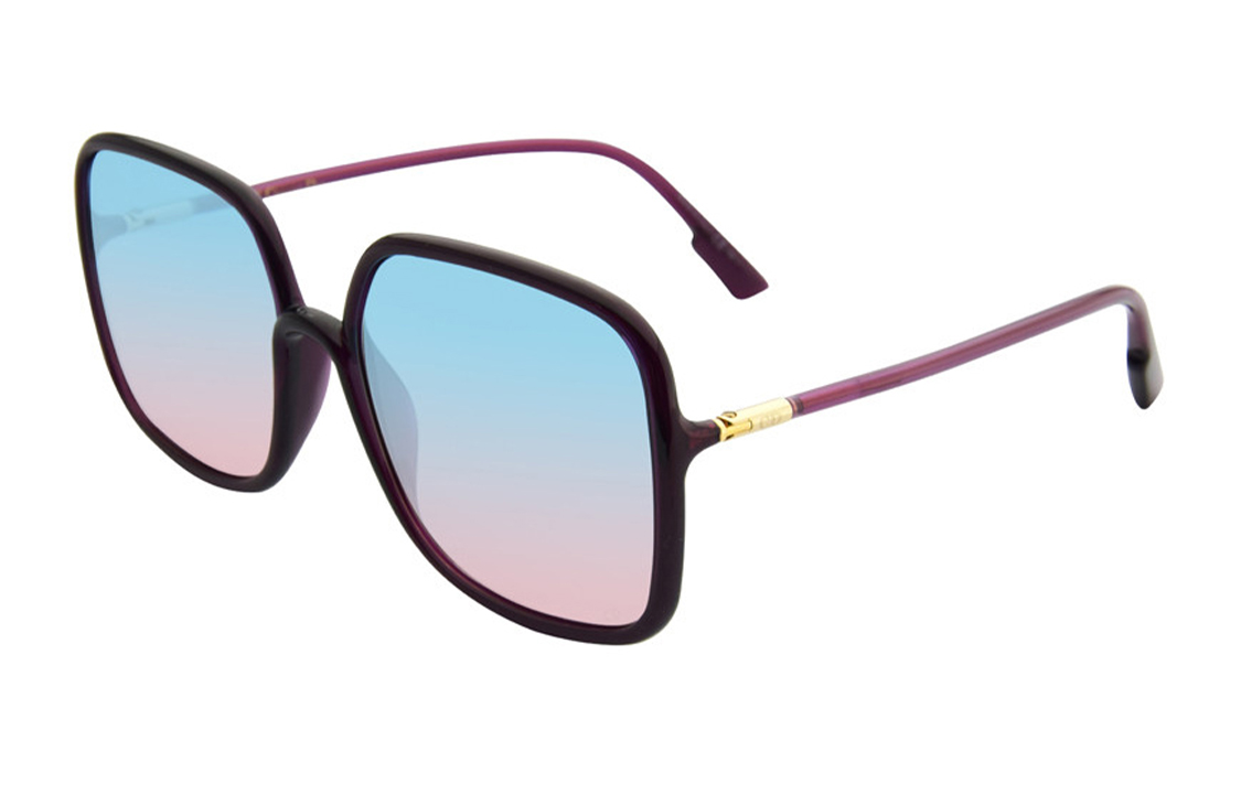 (Women) DIOR Elegant Gradient Purple-Blue Lens Square Sunglasses SOSTELLAIRE1-B3VAJ
