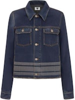 (Women) DIOR Embroidered Bee Denim Jacket Blue. 142V11B3394-X5651 (Women) DIOR Embroidered Bee Denim Jacket Blue. 142V11B3394-X5651