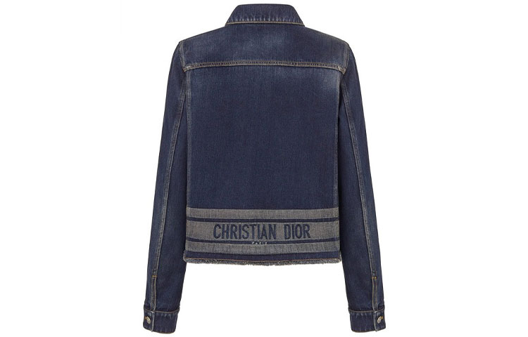 Lookbook (W) DIOR 刺绣蜜蜂丹宁牛仔夹克 蓝色. 142V11B3394-X5651