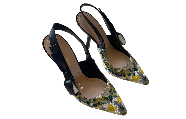 Lookbook (W) Dior Tacones Altos de Aguja con Lazo Bordado 'Multicolor' KDP513KEF_S24H