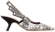 Order (W) Dior Geborduurde Strik Stiletto Hakken ''Zwart Wit'' 6.5cm KDP866VOY_S15W