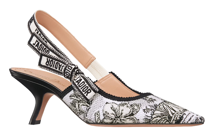 Lookbook (W) Dior Geborduurde Strik Stiletto Hakken ''Zwart Wit'' 6.5cm KDP866VOY_S15W