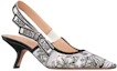 Lookbook (W) Dior Geborduurde Strik Stiletto Hakken ''Zwart Wit'' 6.5cm KDP866VOY_S15W