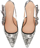 Shop (W) Dior Sepatu Stiletto Hak 6.5cm Bordir Pita 'Hitam Putih' KDP866VOY_S15W