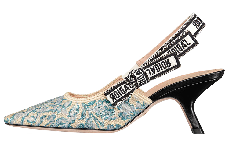 Buy (W) Sandal Dior Bordir Katun Pointed-Toe 'Duck Blue' KDP761BXE_S91B