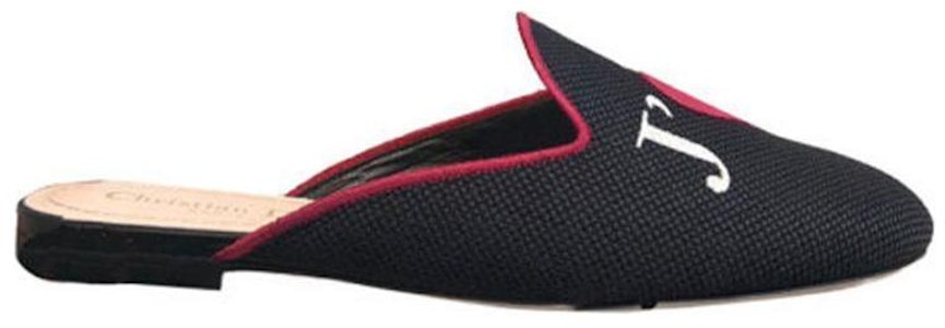 (W) Sandalia Plana Dior de Tela Bordada 'Negra' KCB537ERC_S900 Order (W) Sandalia Plana Dior de Tela Bordada 'Negra' KCB537ERC_S900