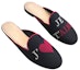 Shop (W) Sandal Rata Kain Bersulam Dior 'Hitam' KCB537ERC_S900