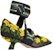 (W) Kasut Tinggi Fabrik Sulaman Dior 'Hitam Kuning' KDP965GWE_S56X