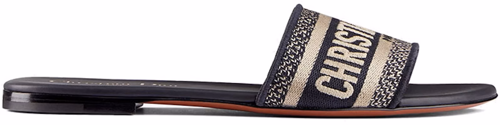 (Women) Dior Embroidered Flat Slide 'Deep Blue' KCQ166ERC_S56B Order (Women) Dior Embroidered Flat Slide 'Deep Blue' KCQ166ERC_S56B