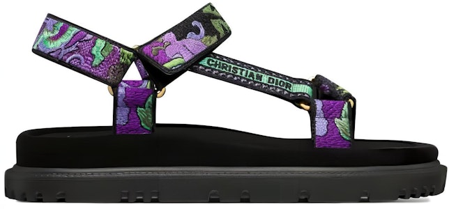 (W) Sandalia de Moda Dior Negra con Velcro y Bordado KCQ903CRA_S89Z Order (W) Sandalia de Moda Dior Negra con Velcro y Bordado KCQ903CRA_S89Z