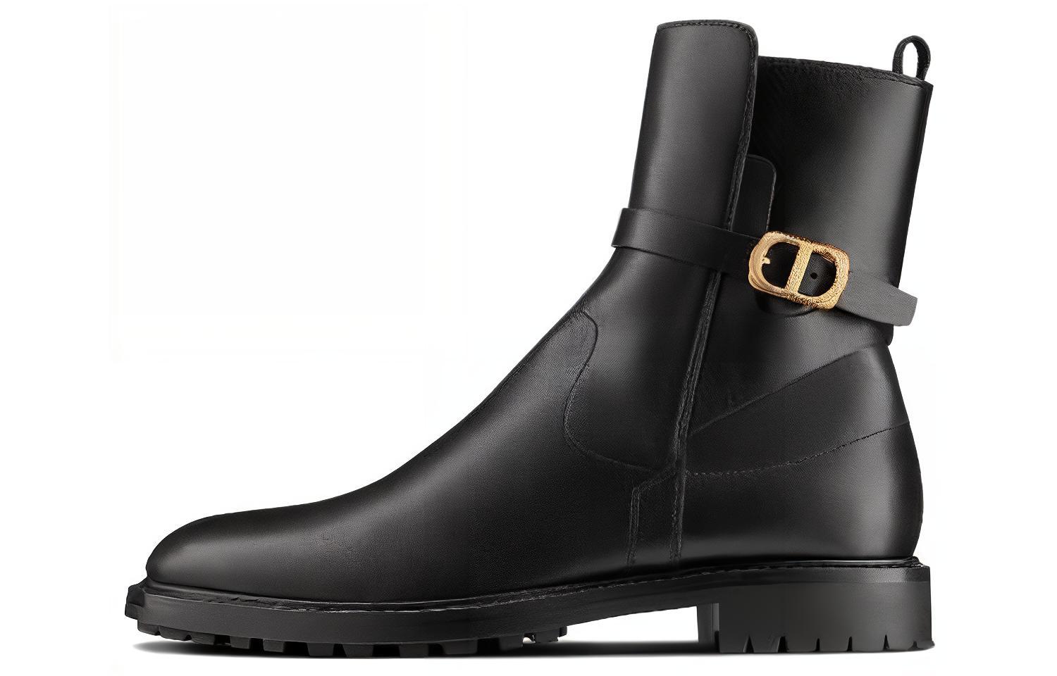 (Women) Dior Empreinte 'Black Short Boot' KDI613VEA_S900