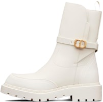 (Women) Dior Empreinte Boot 'White Leather' KCI866CRU_S03W (Women) Dior Empreinte Boot 'White Leather' KCI866CRU_S03W
