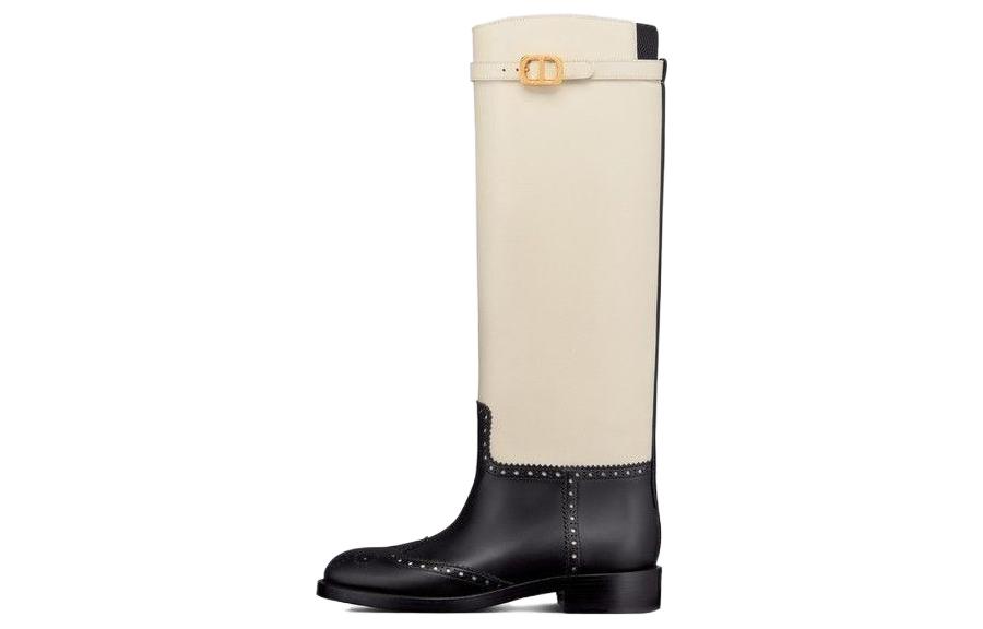 Buy (W) Bottes Montantes Dior Empreinte ''Logo CD Noir et Blanc'' KDI829VEA_S11X