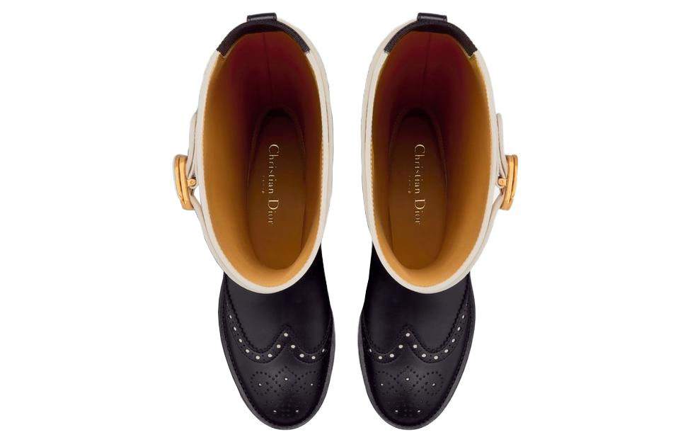 Shop (W) Bottes Montantes Dior Empreinte ''Logo CD Noir et Blanc'' KDI829VEA_S11X