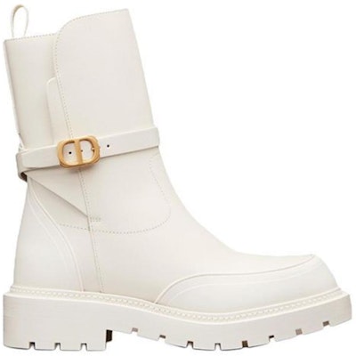 (Women) Dior Empreinte Leather 'CD Logo' Ankle Boots 'White' KDI866CRU_S03W Order (Women) Dior Empreinte Leather 'CD Logo' Ankle Boots 'White' KDI866CRU_S03W