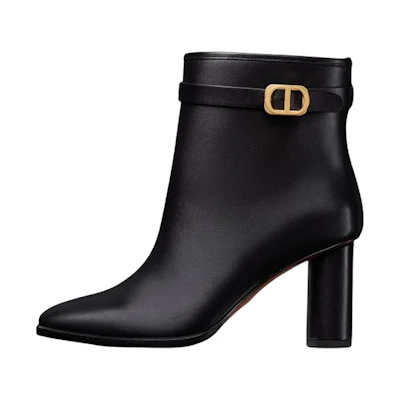 (W) Dior Empreinte Leather Bootie 'Black'