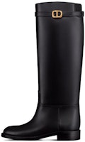 (Women) Dior Empreinte Leather Heeled Boot 'Black' KCI828VEA_S900 (Women) Dior Empreinte Leather Heeled Boot 'Black' KCI828VEA_S900