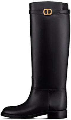DIOR迪奧 Empreinte 皮革 圓頭粗跟套筒 高筒靴 女款 黑色 Buy DIOR迪奧 Empreinte 皮革 圓頭粗跟套筒 高筒靴 女款 黑色
