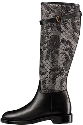 (Women) Dior Empreinte Leather Mesh Embroidery High-Top 'Black' KDI831FFC_S900 Buy (Women) Dior Empreinte Leather Mesh Embroidery High-Top 'Black' KDI831FFC_S900