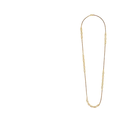 (Women) DIOR Engraved Logo Necklace Gold - Fashion Jewelry N2257WOMMTD300