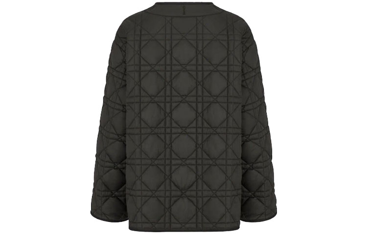 Lookbook (Women) DIOR ESSENTIAL FW21 Quilted Taffeta Cannage Jacket Black 157C26A2827-X9000