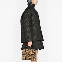 Shop (Women) DIOR ESSENTIAL FW21 Quilted Taffeta Cannage Jacket Black 157C26A2827-X9000