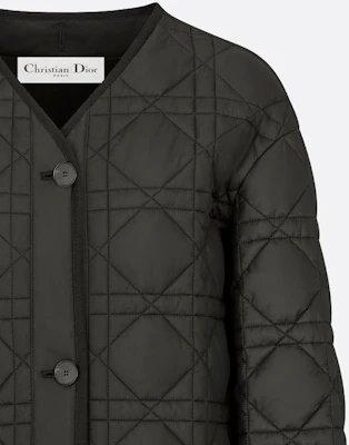(Women) DIOR ESSENTIAL FW21 Quilted Taffeta Cannage Jacket Black 157C26A2827-X9000 Details for (Women) DIOR ESSENTIAL FW21 Quilted Taffeta Cannage Jacket Black 157C26A2827-X9000