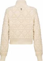 Lookbook (Women) DIOR ESSENTIAL FW22 Wool Knit Jacket Zip-Up - Off White 254V20AM340-X0200
