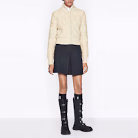 Shop (Women) DIOR ESSENTIAL FW22 Wool Knit Jacket Zip-Up - Off White 254V20AM340-X0200