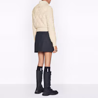 Purchase (Women) DIOR ESSENTIAL FW22 Wool Knit Jacket Zip-Up - Off White 254V20AM340-X0200