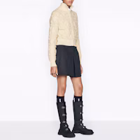Details for (Women) DIOR ESSENTIAL FW22 Wool Knit Jacket Zip-Up - Off White 254V20AM340-X0200