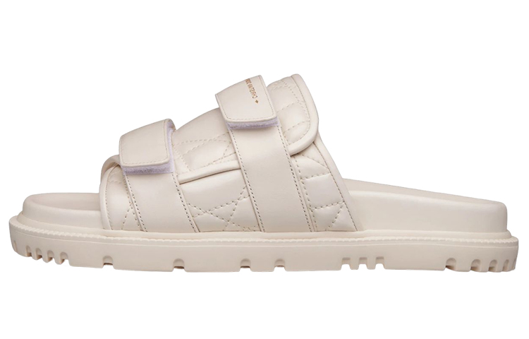 (Women) Dior Evolution 'Quilted Calfskin Slide White' KCQ716CQC_S03W