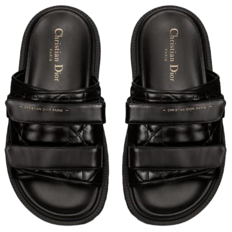 (W) Dior Evolution Slipper 'Quilted Calfskin Black' 圖 4