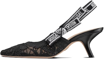 (Women) Dior Fabric High Heels 'Black Fashion Versatile Stiletto' 6.5cm KDP944MCM_S900 (Women) Dior Fabric High Heels 'Black Fashion Versatile Stiletto' 6.5cm KDP944MCM_S900