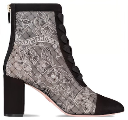 (Women) Dior Fabric Square Toe Lace-Up Chunky Heel Ankle Boot 8cm 'Grey' KDI980BXT_S21X Order (Women) Dior Fabric Square Toe Lace-Up Chunky Heel Ankle Boot 8cm 'Grey' KDI980BXT_S21X