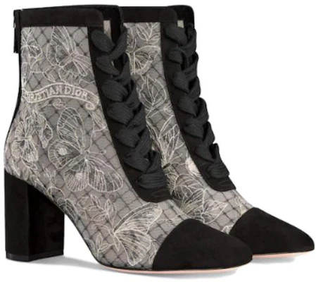 (W) Bottes Dior Tissu à Talon Chunky Lacées Bout Carré 8cm ''Gris'' KDI980BXT_S21X Lookbook (W) Bottes Dior Tissu à Talon Chunky Lacées Bout Carré 8cm ''Gris'' KDI980BXT_S21X