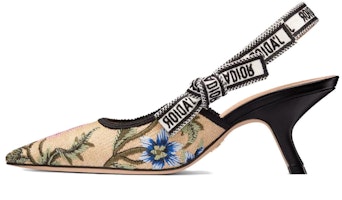 (Women) Dior Fabric Stiletto 6.5cm Beige 'Simple Fashion' KDP919FEJ_S03J (Women) Dior Fabric Stiletto 6.5cm Beige 'Simple Fashion' KDP919FEJ_S03J