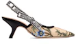 Order (W) Dior Stoff Stiletto 6.5cm Beige ''Einfacher Stil'' KDP919FEJ_S03J