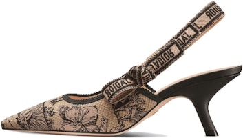 (Women) Dior Fabric Stiletto High Heel 6.5cm 'Beige Black' KDP866VOY_S37U (Women) Dior Fabric Stiletto High Heel 6.5cm 'Beige Black' KDP866VOY_S37U