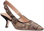 Order (W) Stiletto Tumit Tinggi 6.5cm Fabrik Dior 'Beige Hitam' KDP866VOY_S37U