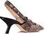 (W) Stiletto Tumit Tinggi 6.5cm Fabrik Dior 'Beige Hitam' KDP866VOY_S37U