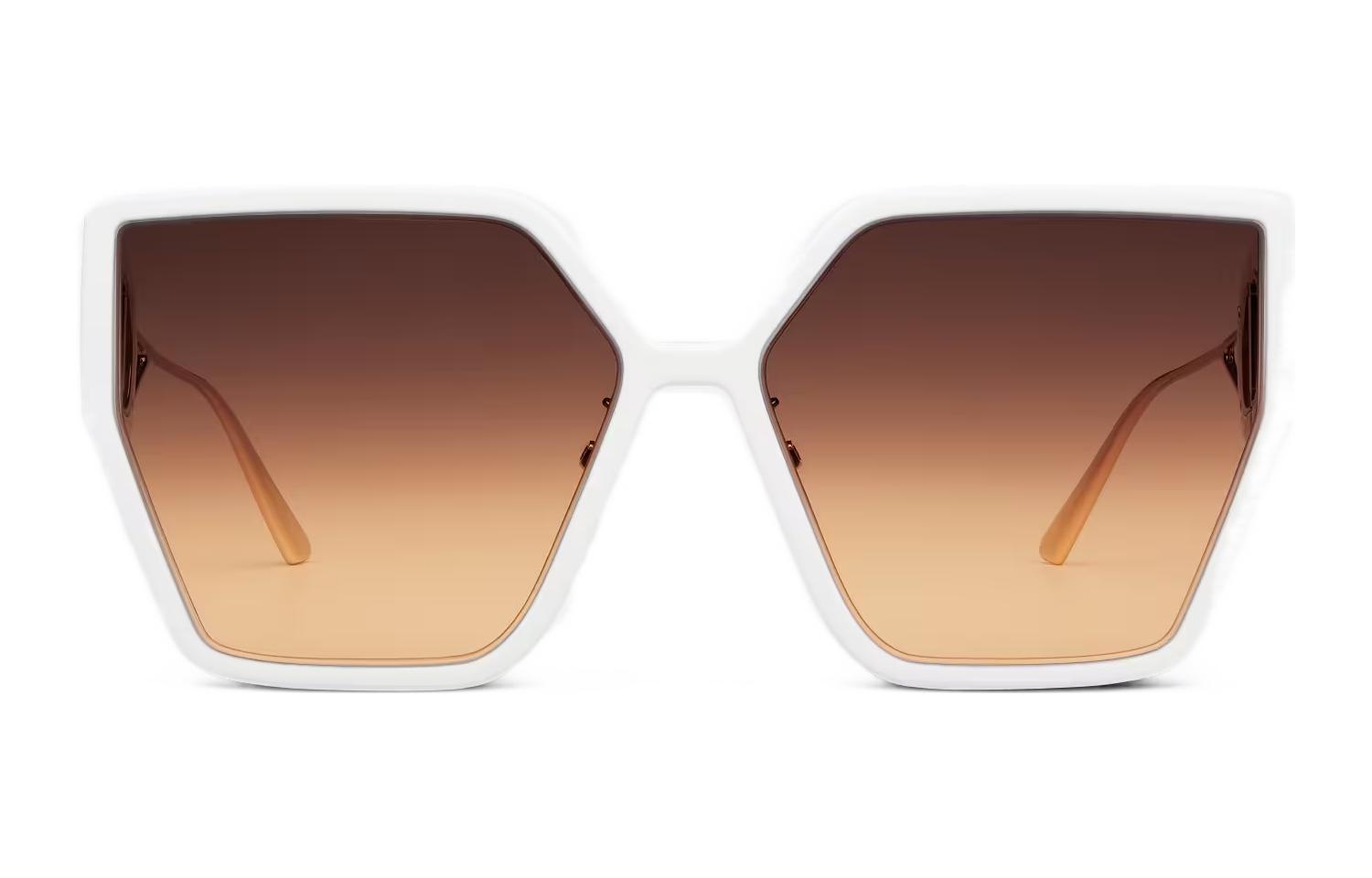 (Women) DIOR Fashion Trendy Sunglasses Irregular Frame White Metal & Acetate 30MTBUXR-95F2 圖 3