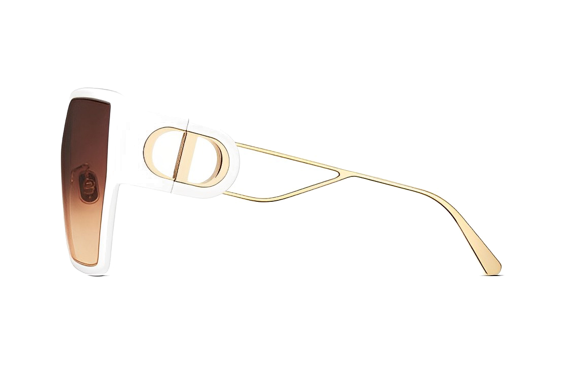 (Women) DIOR Fashion Trendy Sunglasses Irregular Frame White Metal & Acetate 30MTBUXR-95F2 圖 4