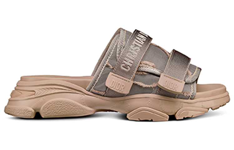 (W) Dior Flat Round-Toe Fashion Slide 'Nude' 圖 2