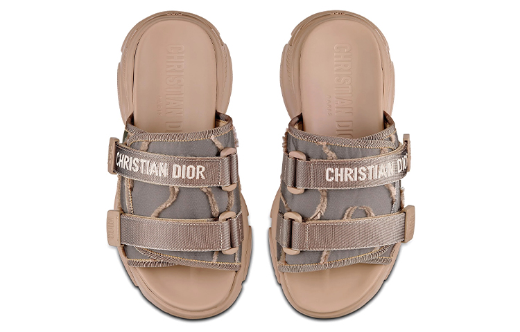 (W) Dior Flat Round-Toe Fashion Slide 'Nude' 圖 4