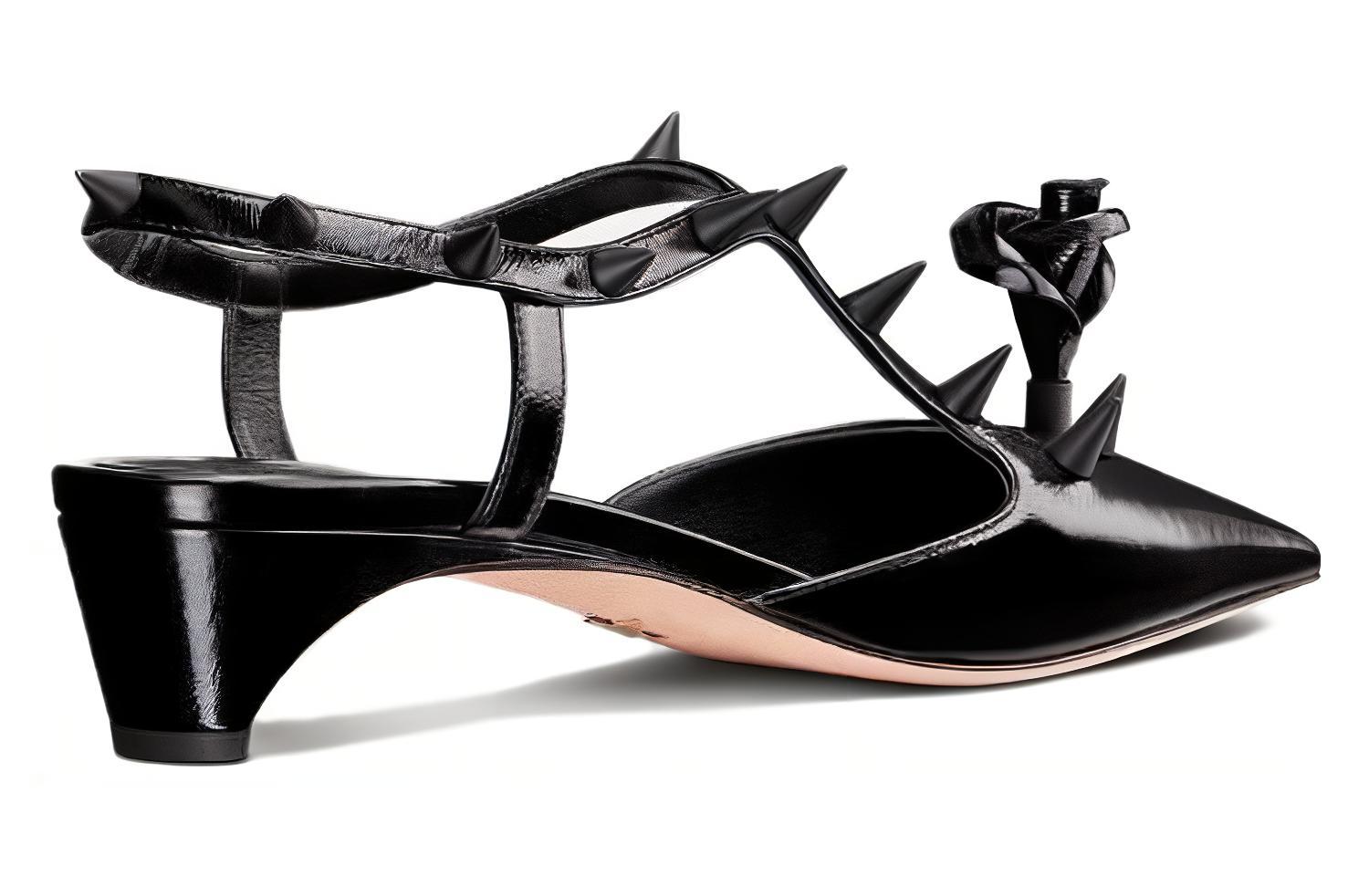 (W) Dior Flat Sandals 'Rose Detail Black' 圖 2