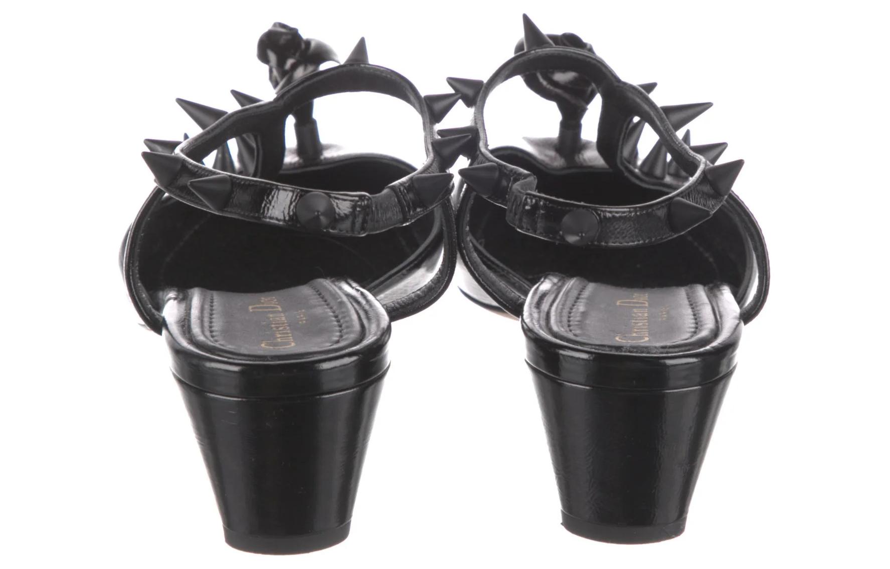 (W) Dior Flat Sandals 'Rose Detail Black' 圖 4