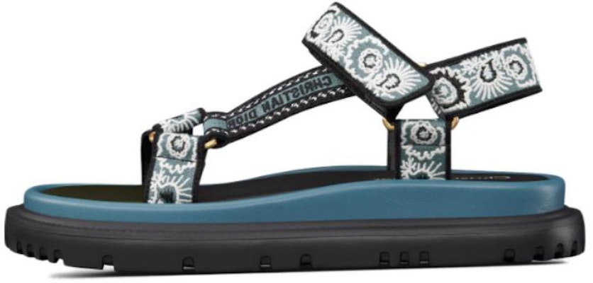 (W) Sandalias Planas Dior con Cinta Mágica 'Azul Punta Abierta' KCQ916BBE_S84B Buy (W) Sandalias Planas Dior con Cinta Mágica 'Azul Punta Abierta' KCQ916BBE_S84B